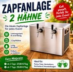 Doppelte Zapfanlage mit Durchlaufkühler Doppelte Zapfanlage mit Durchlaufkühler